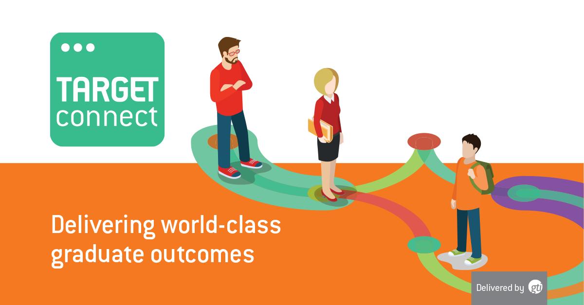 Group_GTI's tweet photo. We’re thrilled to have @UniofNewcastle and @worcester_uni join TARGETconnect. Newcastle will implement #TARGETconnect across their Careers and Students Services and Worcester are adding it to their Careers Services. #Universities #Careers #StudentServices https://t.co/OJ8U5xFMfE