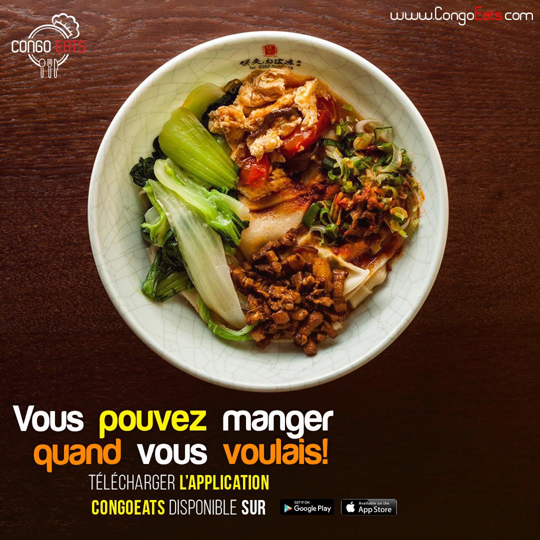 CongoEats's tweet photo. Commandez et goutez aux différentes cuisines à travers nos restaurants partenaires, sur l'appli CongoEats.

https://t.co/QGbPudybT1

#lifeonplates #cuisines #restaurants #bestintown  #foodie #kinshasabynight #congo #rdcongo #CongoEats #bonappétit https://t.co/9jV1WgFNwM