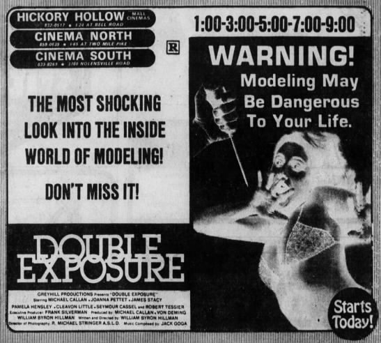 AITD_Movie_Book's tweet photo. #MovieAd of the week DOUBLE EXPOSURE (1982). William Byron Hillman's remake of his own THE PHOTOGRAPHER (1974), both starring Michael Callan. #DoubleExposure #MichaelCallan #WilliamByronHillman #slasherfilms #slashermovies #slasher #horror #horrormovies #horrorfilms https://t.co/Q0z6wIremz