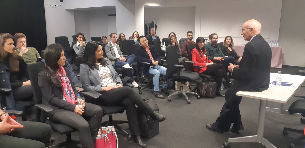 CanEmbSpain's tweet photo. Our Ambassador @MLevinCdaSpain gave a talk about "Canada in the world" to Canadian students from @IEbusiness here in Madrid. A perfect occasion to connect with future leaders and to talk about 🇨🇦 + 🇪🇸 @ieGPAffairs @IEuniversity #LifeatIE https://t.co/uuU3WQ7FsW