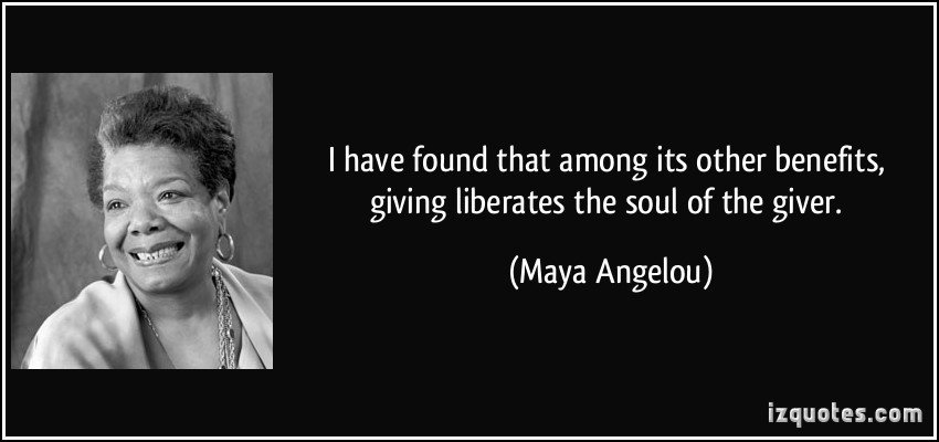 UKCF_tweets's tweet photo. ” I have found that among its other benefits, giving liberates the soul of the giver.” | Maya Angelou. #TuesdayThoughts #Philanthropy https://t.co/6Eskf5v1k8