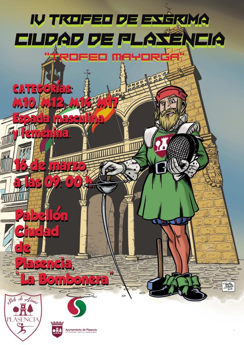 Presentación del IV Torneo de #esgrima Ciudad de #Plasencia - 16 de marzo en el Pabellón de la Ciudad Deportiva