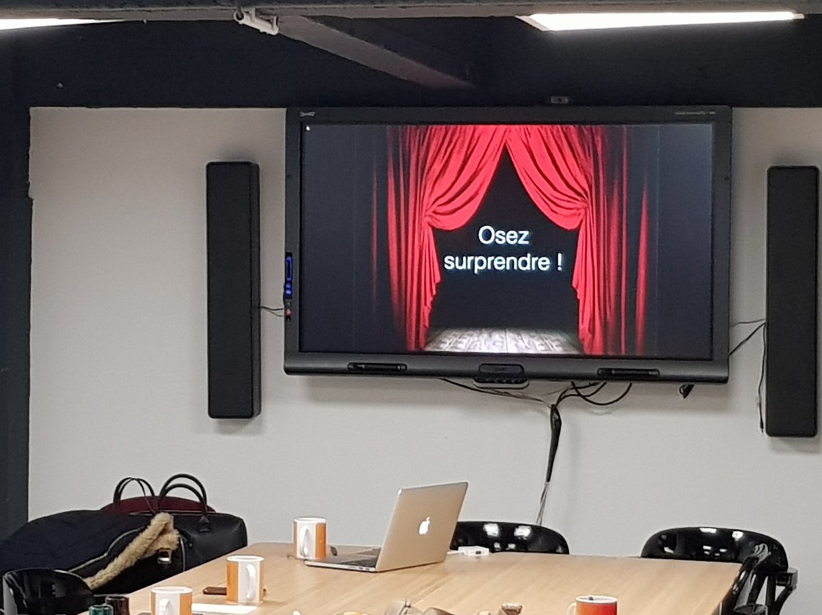 ReseauCom2cia's tweet photo. #ptitdejcom OSEZ SURPRENDRE c'est le message qu'on retient de notre rdv matinal ! Le théâtre sous toutes ses formes (scenettes, impostures, pièce...) pour stimuler la com d'entreprise, vos avez déjà osé ? #Communication #stratcom #cominterne #comexterne https://t.co/Kw7psS5GzQ