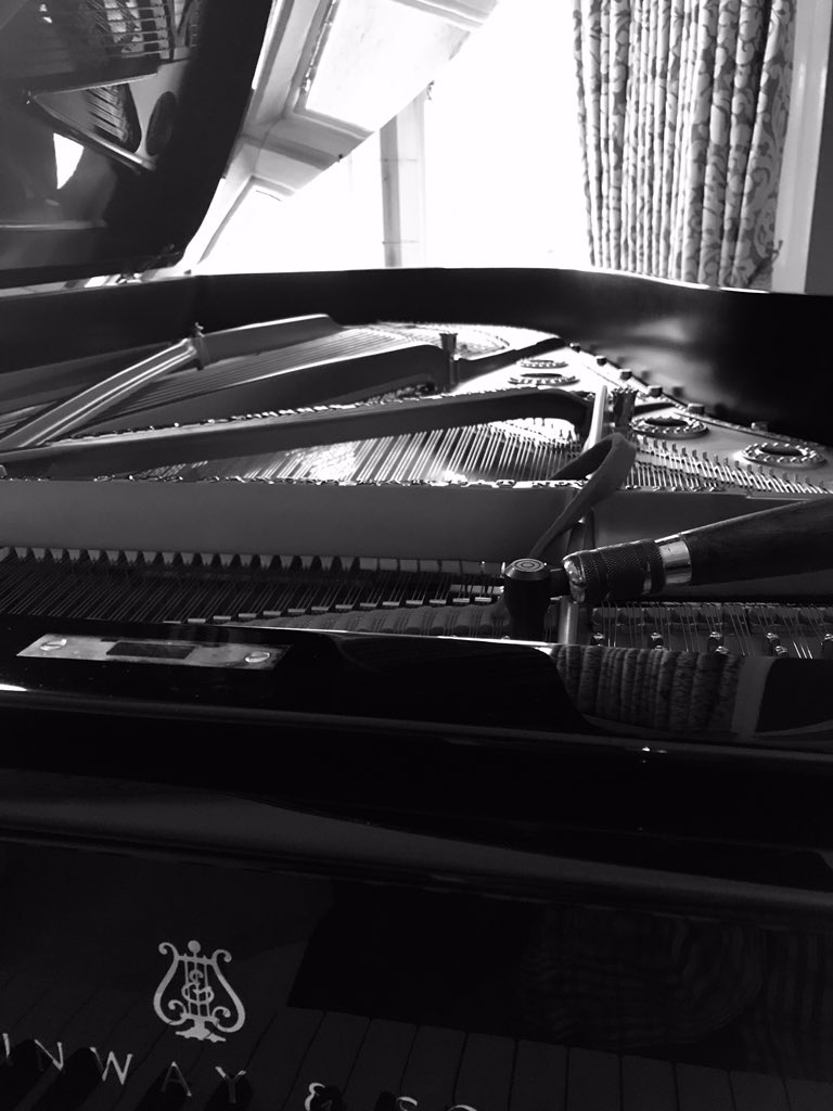 First tuning and service of Steinway model B now it has settled into its new home. #prideofplace