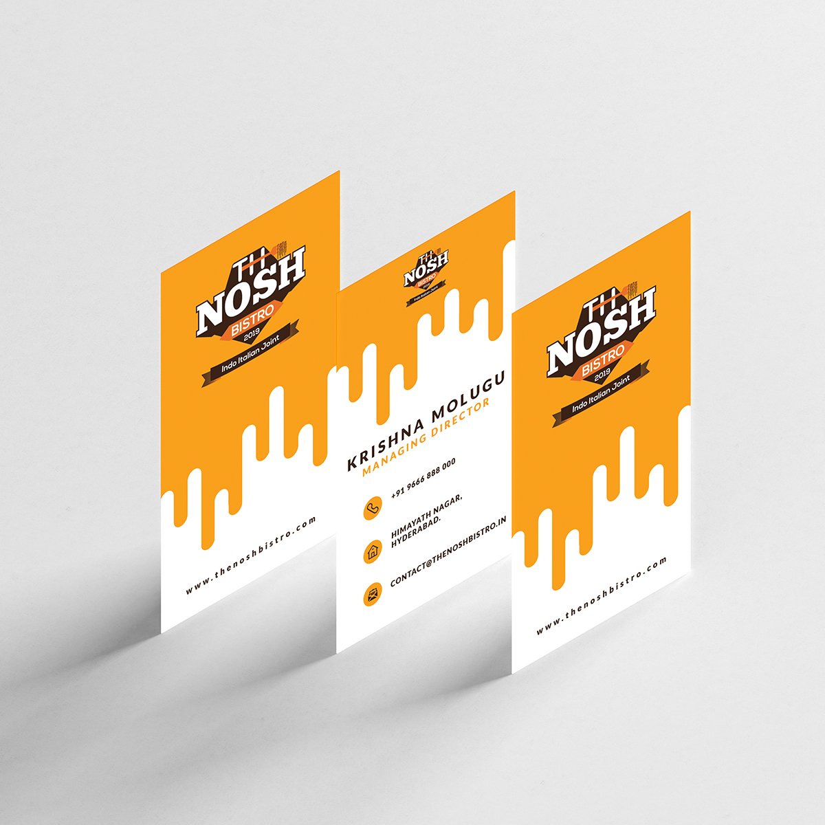 pixelpie_xyz's tweet photo. The Nosh Bistro, an Indo-Italian restaurant, which is opening shortly in Himayatnagar, approached us for designing their logo and subsequently their stationery. This is the final iteration, please let us know what you think.

#logo #logooftheday https://t.co/tx0bPRBZWw