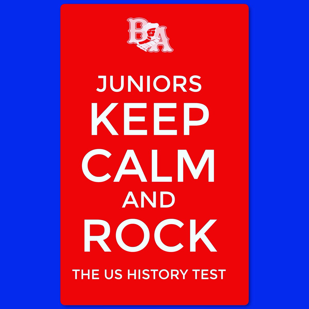 Good luck Juniors taking the US History CBA (Campus Based Assessment) today! “Strive for #45 ⚡️Want more? Hit 54!” @ysletaisd #yisdproud #thedistrict #bigredpride #noexcuses #ushistory #eoc @BelAirHigh @Ms_Lu_Reid
