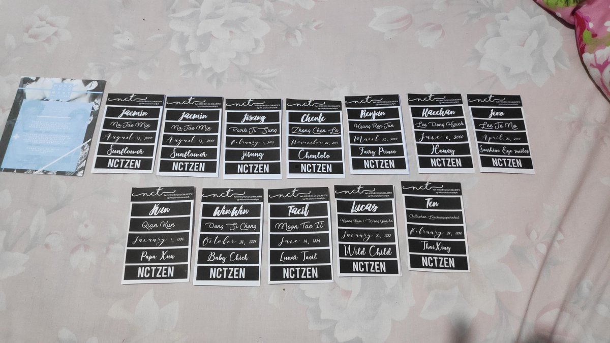happystarchenle's tweet photo. Natanggap ko na yung stickers! Nadoble si Jaemin tho pero okay lang hehe. Thank u so much @BUNNYSHOE ! #HMPFeedBacks #RCProofs https://t.co/FoDEGa4IFb
