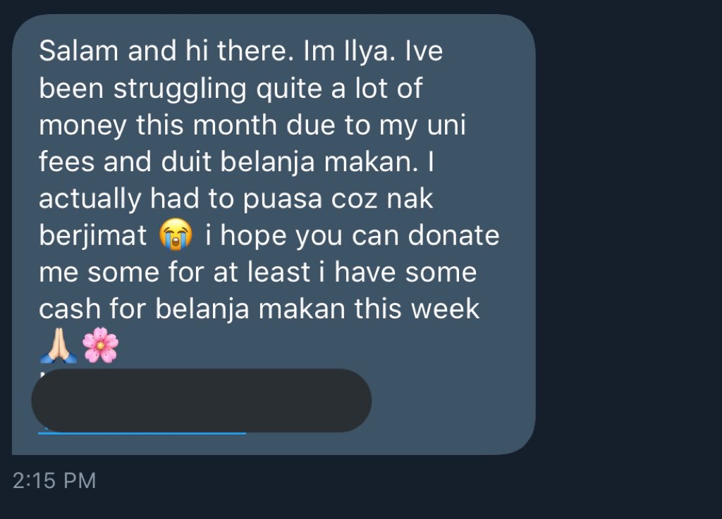 mighvv's tweet photo. I’ve received more than 400 dms dari students yang tak ada duit untuk makan. And I can’t afford to help all of them sebab aku belum jutawan. So, if korang nak tolong diorang, reply dekat bawah ni and aku akan DM account number student-student yang mintak tolong. https://t.co/XuDo2t3Yrw