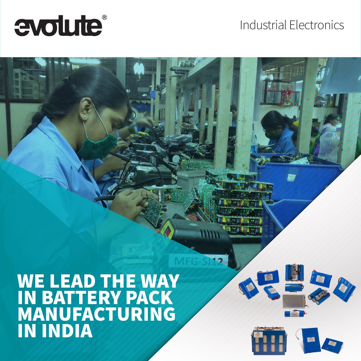 EvoluteGroup's tweet image. Evolute is leading the way in complex energy storage &amp;amp;  BMS with Li-ion batteries Li-Po (Lithium Polymer), LiFePO4 (LithiumFerrous Phosphate) and Ni-MH (Nickel Metal Hydride). 
Visit evolute.in/ie to know more. 
#evoluteindia #evoluteglobal #batterypackmanufacturers