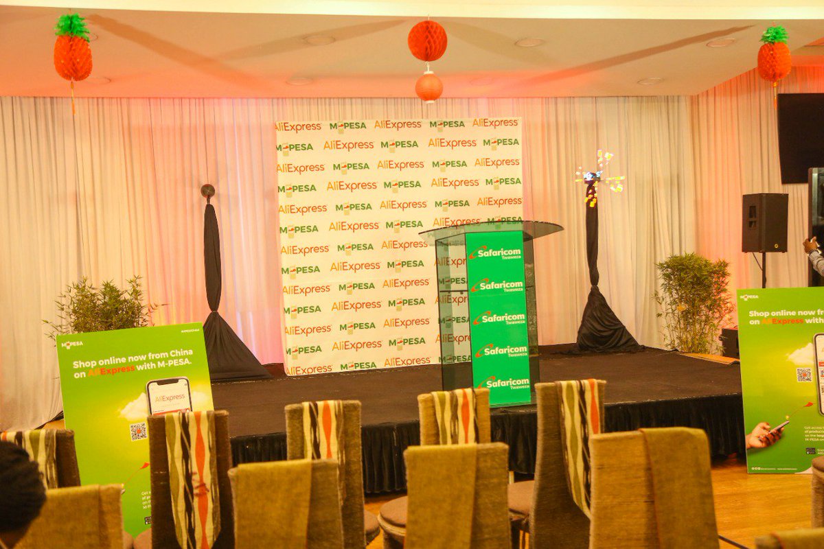Good Morning we are live at the Michael Joseph Centre as Safaricom (NSE: SCOM) and Ant Financial Services the world’s largest fintech services provider announce a partnership that will allow Kenyans shopping on AliExpress to pay for their purchases using M-PESA. #MPESAAliExpress
