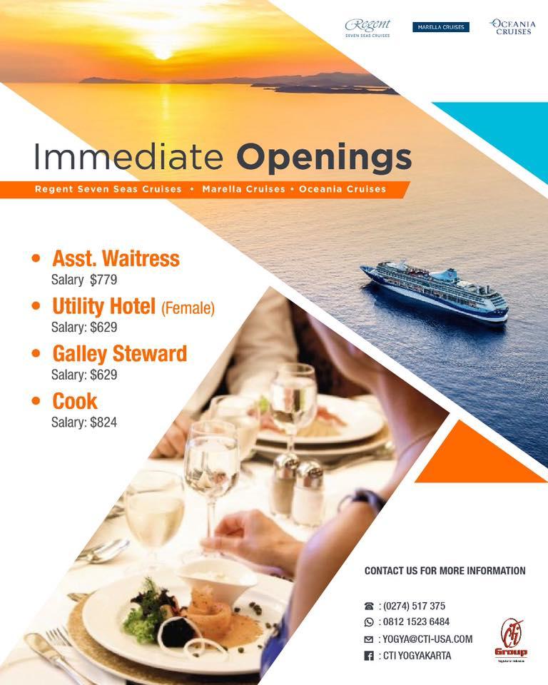 LpkCrystal's tweet photo. FREE INTERVIEW !!
Kapan lagi ikut Final Interview 6 &amp; 27 Maret 2019 #theapollogroup
(Regent, Marella, Oceania)
Daftar hari ini ke CTI Yogyakarta, quota terbatas banget lhoo!!
More info https://t.co/J1vIUlMZJP
#ptcemerlangtunggalintinusa #agentkapalpesiar #theapollogroup https://t.co/QZoIc7IXqx