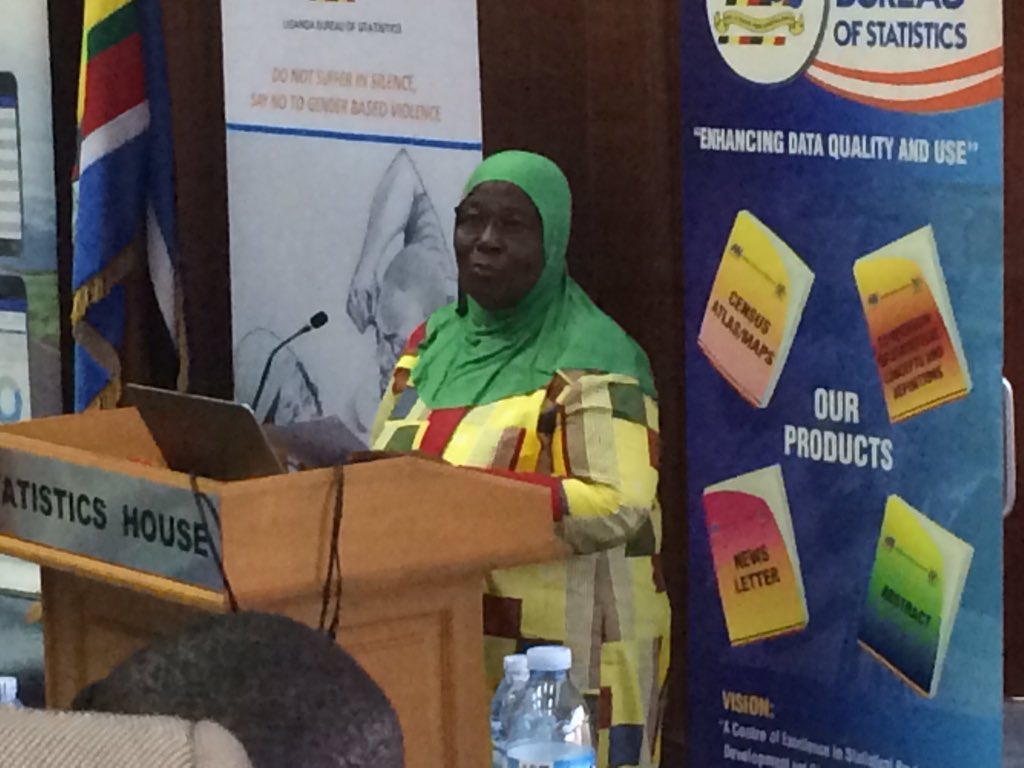 Hon. Janat Mukwaya delivering opening remarks at the Launch.