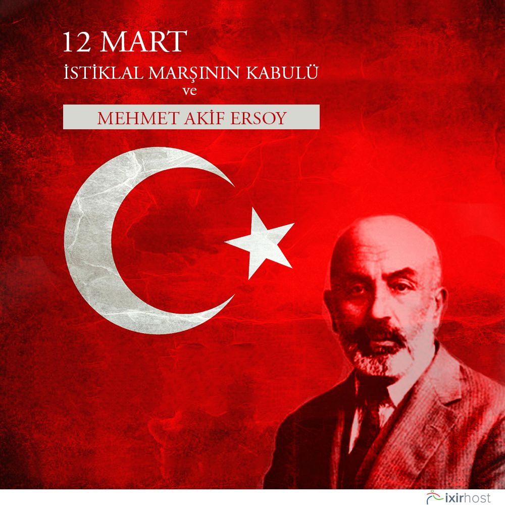 ixirhost's tweet photo. "Allah bu millete bir daha İstiklal Marşı yazdırmasın.."
Mehmet Akif ERSOY
İstiklal Marşımızın 98. yıldönümü kutlu olsun.
-
-
#12mart #istiklalmarşı #türkiye #yıldönümü #ixirhost #domain https://t.co/WdCPBZHV82