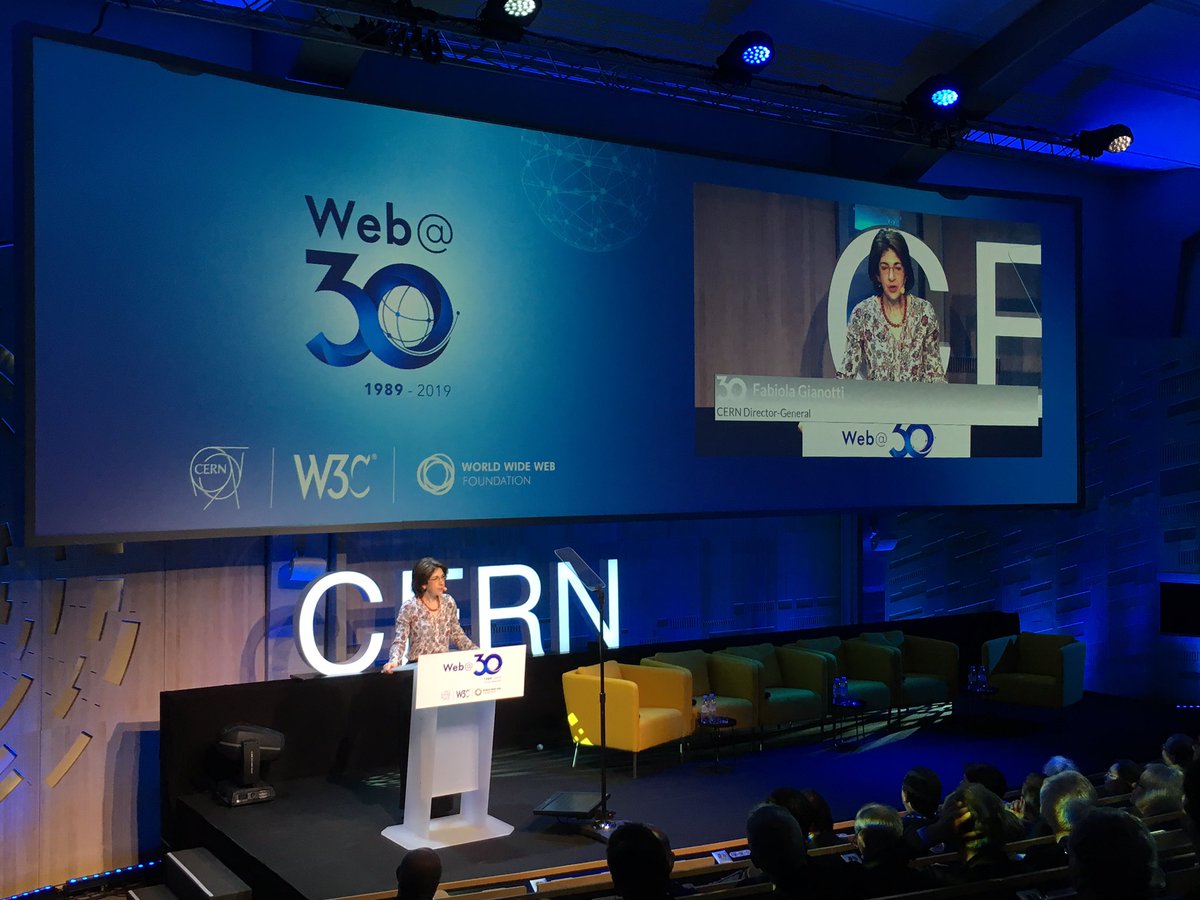 “The story of the #WorldWideWeb is the story of the impact of #fundamental #research in our #society”
Thank you <a href="/FabiolaGianotti/">Fabiola Gianotti</a> for opening this great event in such inspiring way!
#Web30 #CERNKT <a href="/CERN/">CERN</a>