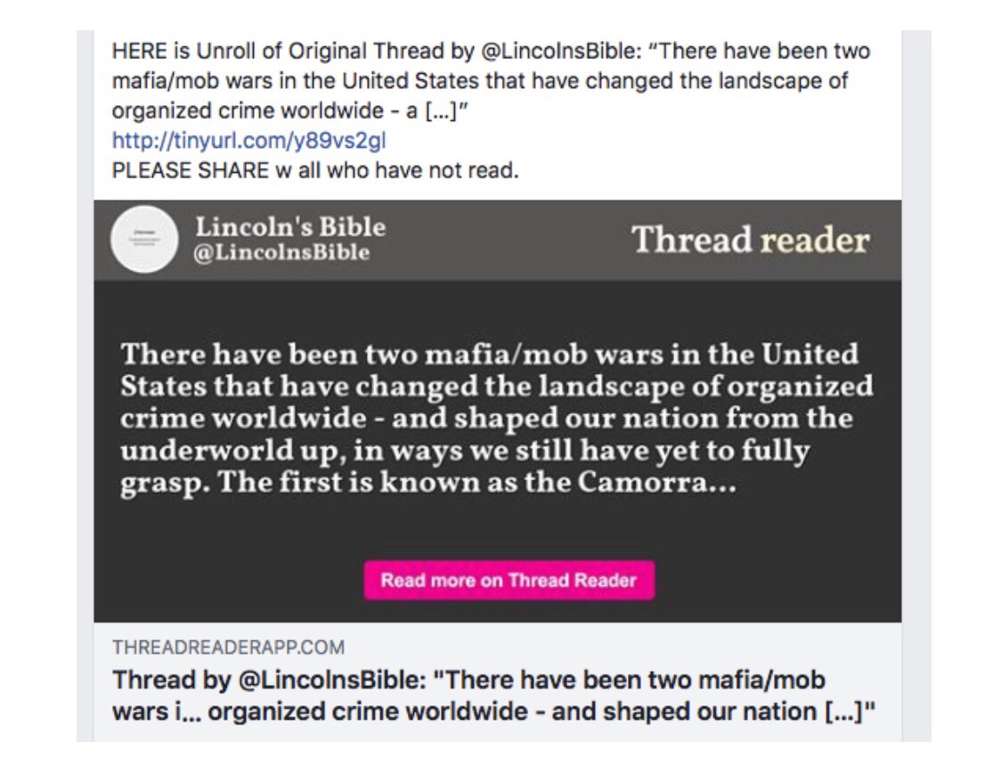 LOrion's tweet photo. FROM @LincolnsBible #TwoMobWars https://t.co/MA1aM5EvsS WE Learned exactly why #taxfraud is a Mafia/ mob marker. AND why #NONRELEASE of #Taxes is same marker for Presidents.
AND From #PokeTheBear more than we wanted to know re Europe. AND From #MaggieDuranty re #NYC Cover ups https://t.co/SjWL1sH0Hv