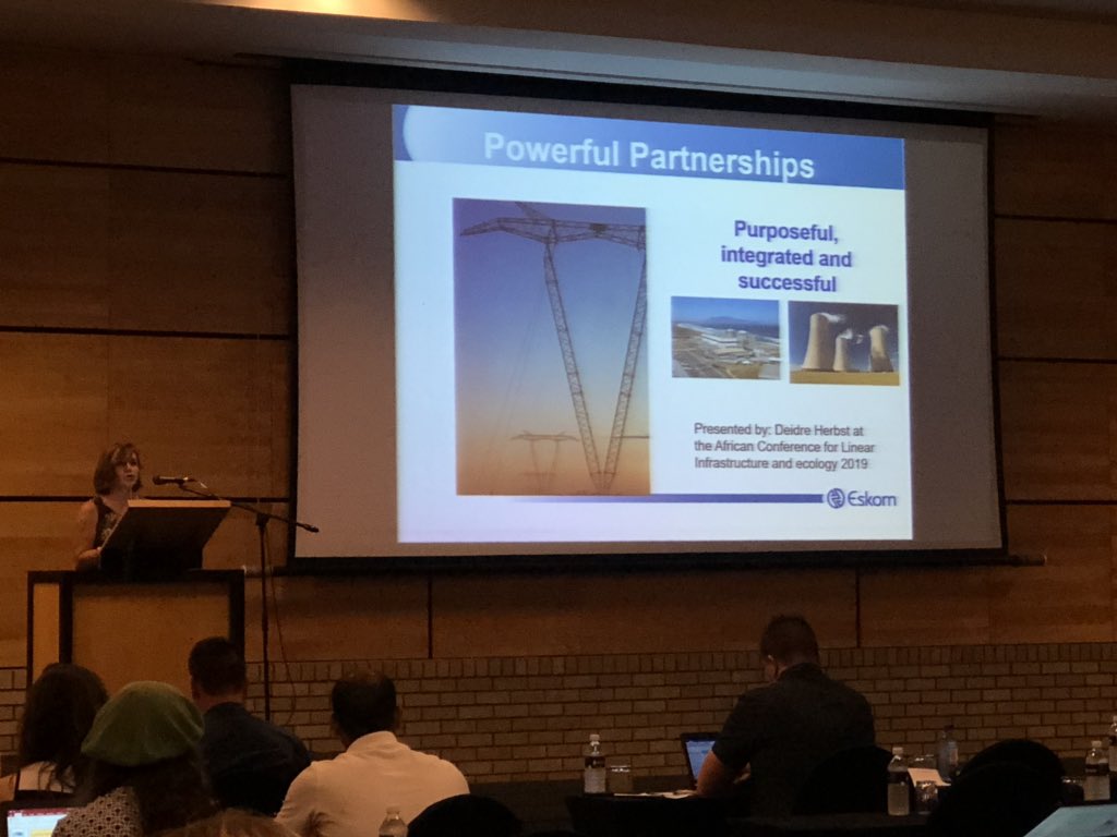 ACLIE2021's tweet photo. Keynote address by #DeidreHerbst @Eskom_SA giving talk: A powerful partnership.
About #eskom, partnerships with 1- @TheEWT & 2- #Ingula partnership with @BirdLife_SA and #MiddelpuntWetlandTrust on #WhiteWingedFlufftail.
@BirdLife_News @UNEnvironment @SANBI_ZA @environmentza https://t.co/Beh2IiVZE9