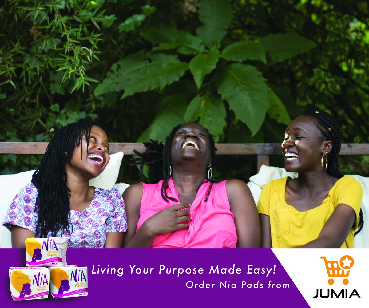 You can now order for Nia Pads online using Jumia. You can save money and time too through our introductory offer prices - Four 4-packs Kshs100, two 8-packs Kshs120 and four 10-packs Kshs280. To order, click here jumia.co.ke/catalog/?q=nia #LiveYourPurpose #NiaPad