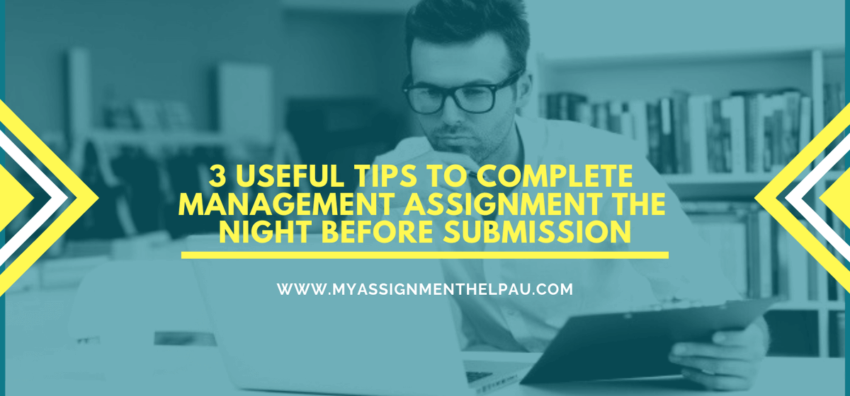 myassignmentsau's tweet photo. 3 Useful Tips to Complete Management Assignment the Night before Submission
For More Info Visit Here: https://t.co/SocXfi6ySI
#Managementassignmenthelp #managementassignmenthelpservices #projectmanagementassignmenthelp #businessmanagementassignmenthelp #Studentshelp #deadlines https://t.co/93aZnktwM5