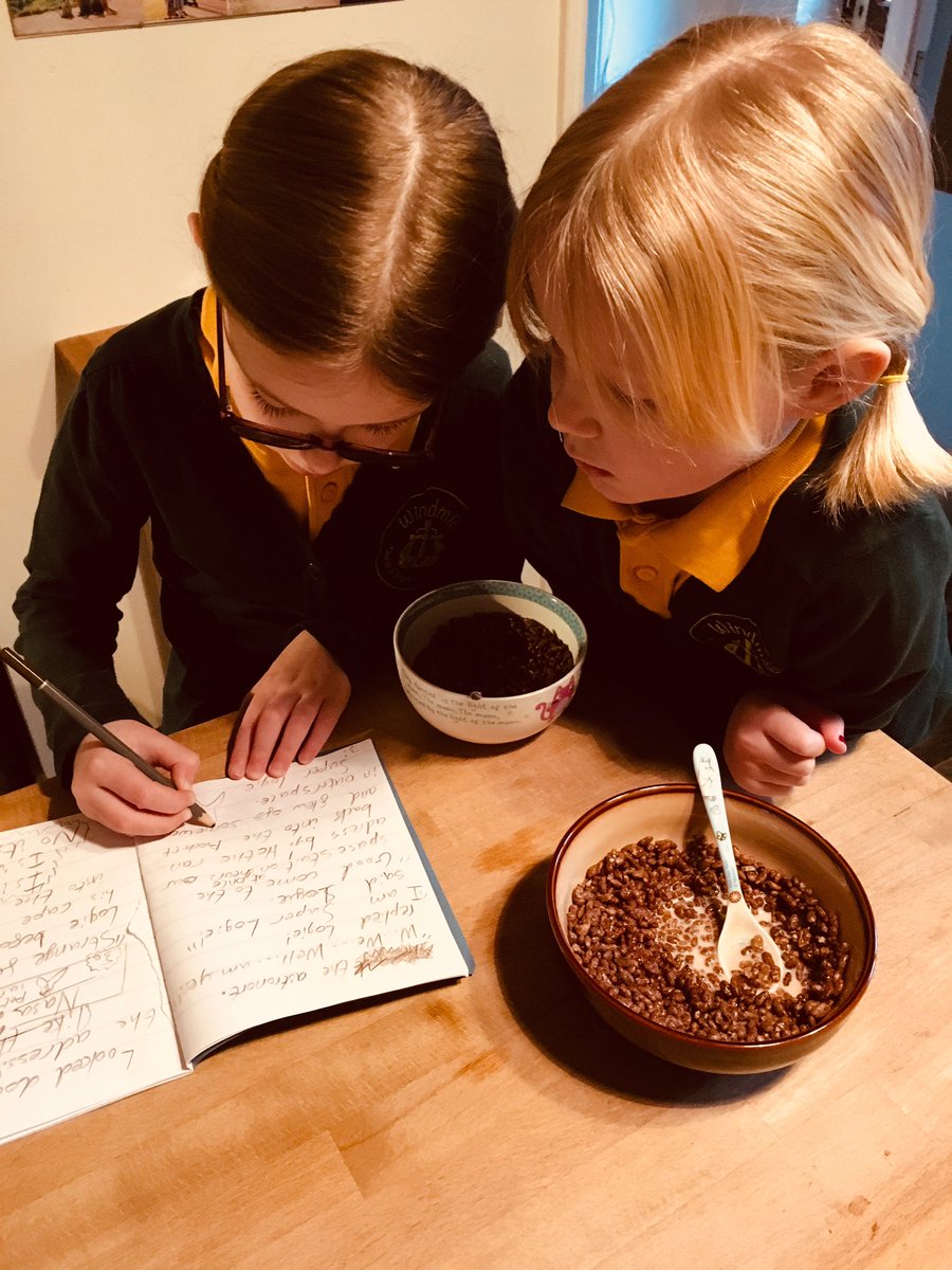 O shares a story she has written with her sister over breakfast <a href="/Y3_Windmill_CE/">Year 3 Windmill CE</a> <a href="/SharonRatclif15/">Mrs Ratcliffe</a>