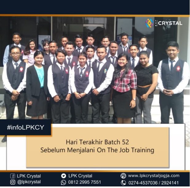 LpkCrystal's tweet photo. #infoLPKCY 
Hari Terakhir Batch 53 sebelum On The Job Training nihh ...!!!
Good Luck ya !!

#sekolahperhotelan #sekolahkapalPesiar #lpkcrystal #lpkcrystaljogja https://t.co/Mr5jyNJqfN