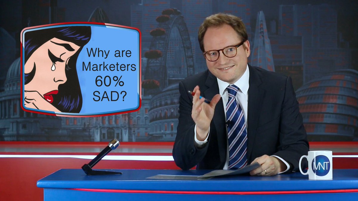 CharlesDHead's tweet photo. According to the latest CMO Survey optimism among marketers is at a 7 year low.  Back in 2018 only 10% of us were in the 'less optimistic' category, that has risen to almost 60% today.
📺 Watch: https://t.co/8bAyflSbju
#marketingnewstonight #mnt #marketing #CMO #Survey https://t.co/es5B0i40EU