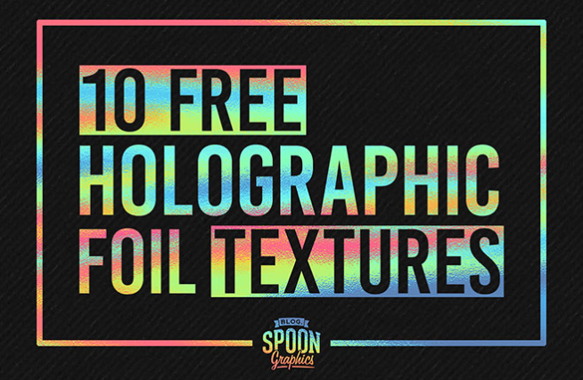 10가지 무료 홀로그램 필름 텍스쳐를 받을 수 있는 사이트입니다. 
blog.spoongraphics.co.uk/freebies/10-fr…
