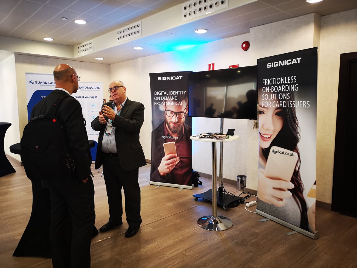 thepower_50's tweet photo. Great to catch up with #fintechpower50 member @signicat here in #madrid @Money_LIVE_ #MLSpring2019 looking forward to a great day 2! https://t.co/elaWGTxbTA