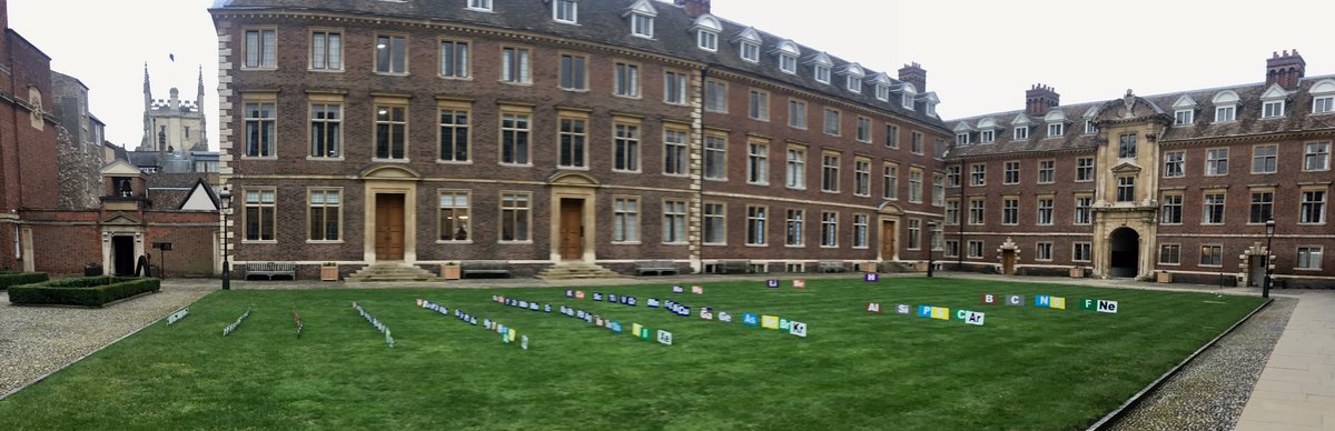 Marciniak Lab (@marciniaklab) on Twitter photo Thé #periodictable displayed in <a href="/Catz_Cambridge/">St Catharine's College</a> makes clever use of perspective Thé #periodictable displayed in <a href="/Catz_Cambridge/">St Catharine's College</a> makes clever use of perspective