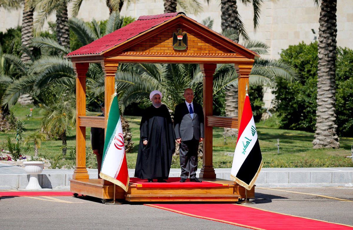 KayhanLife's tweet photo. Iran’s #Rouhani Signs #TradePacts in #Iraq to Help Offset US Sanctions.
The deals, among them a plan to build a railway linking the neighbours, emerged soon after the start of Rouhani’s visit
MORE AT: https://t.co/FRCiS0Wdor https://t.co/H1uqpDiZ4F