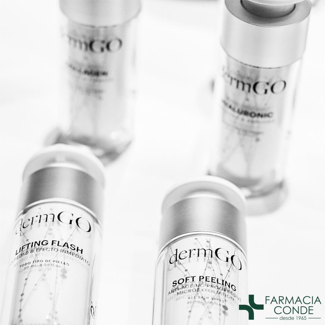 CondeFarmacia's tweet photo. En Farmacia Conde puedes encontrar los sérums de alto rendimiento Soft Peeling y Lifting Flash de dermGO.
Descubre la mejor Genocosmética Antiedad en Farmacia Conde.
¡Pregúntanos!

#dermGO #Farmacia #FarmaciaConde #CondeFarmacia https://t.co/dUZPek6jOl
