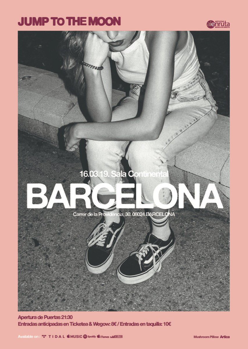 Este sabado 16 en directo JUMP TONTHE MOON, 21,30h