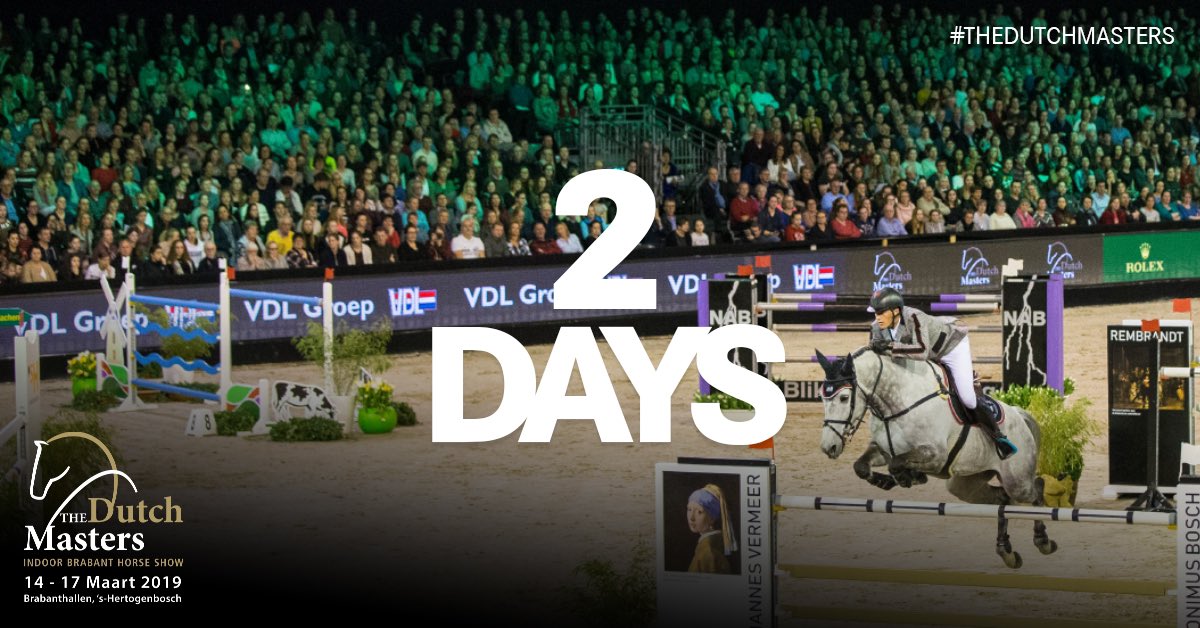 IndoorBrabant's tweet photo. Only 2 more days! Which days are you coming to The Dutch Masters - Indoor Brabant 2019? 🐴📅

#TheDutchMasters https://t.co/X8mxV6HhXj