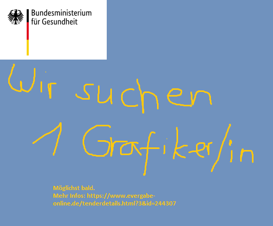 Wir brauchen Hilfe. Dringend. 

Hier lang zur Ausschreibung: evergabe-online.de/tenderdetails.…

#Ausschreibung #job #graphicartist #Berlin