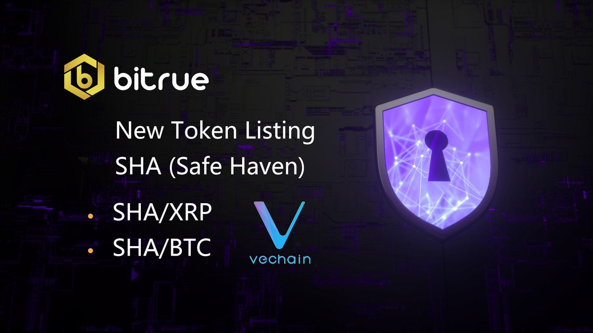 [Listing Announcement]

We are happy to have $SHA (Safe Haven) landing on our platform at 15:00 on March 15, UTC+8. <a href="/SafeHavenio/">Safe Haven (SHA)</a> @CryptoLogino <a href="/vechainofficial/">VeChain</a> 🥳

Opening for trading will be:
💫SHA/XRP
💫SHA/BTC