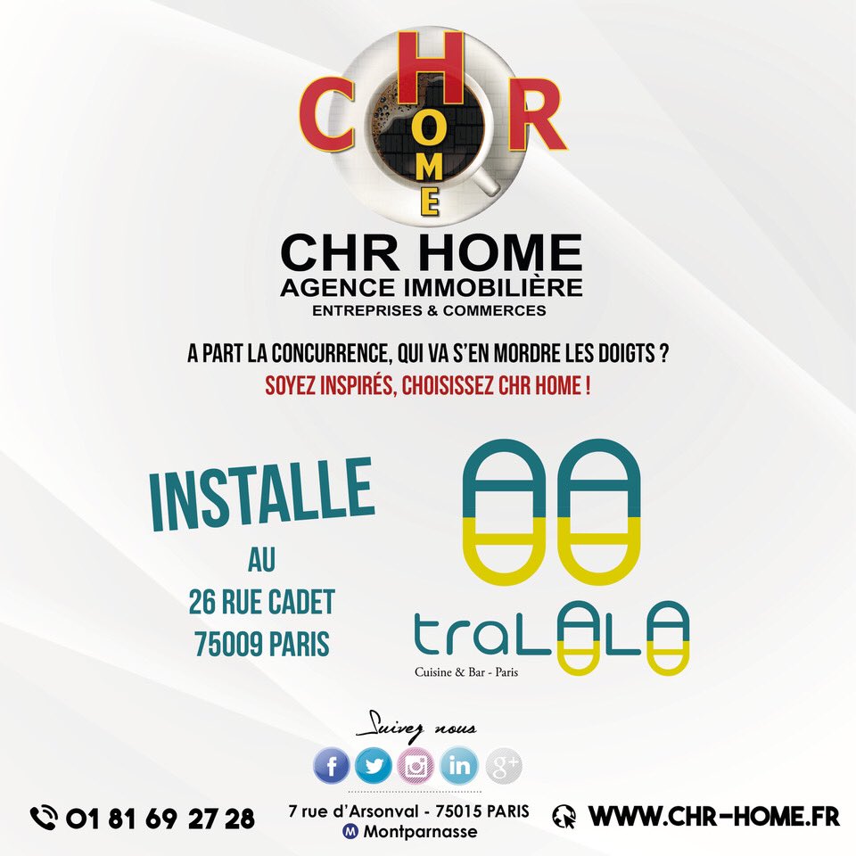 chr_home's tweet photo. #tralala #Vendu #aceder #licence4 #cession #acquisition #commerce #conseil #entreprise #paris #installe #immobilier #avendre #fondsdecommerce #cafe #bar #brasserie #hotel #tabac #boulangerie #sandwicherie #achat #vente #murscommerciaux #pub #disco #droitaubail 
#chrhomeparis https://t.co/UpQmU2ppxh