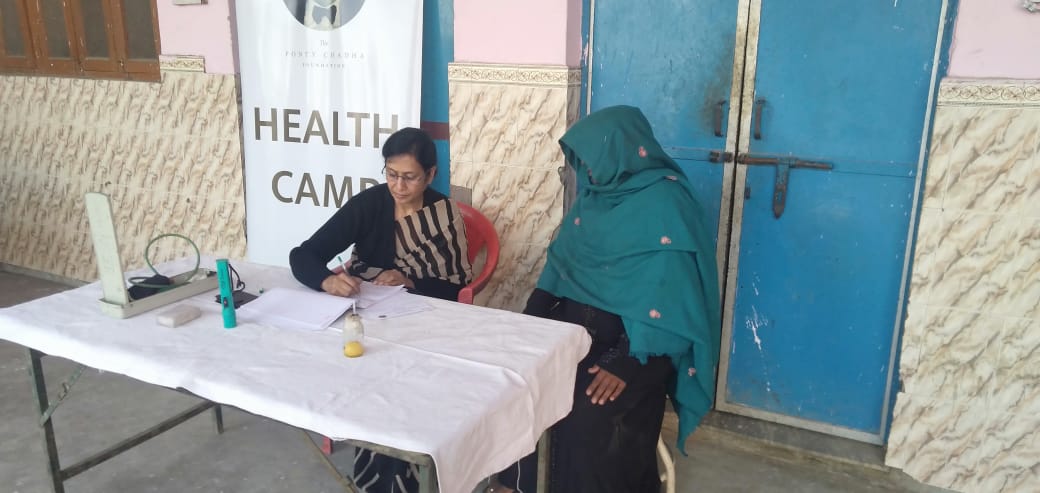 PCFIndia's tweet photo. Marching towards a healthier society, we at PCF organised a health camp at Khichra village in Ghaziabad on 9th March. A total of 162 patients were treated and taught preventive healthcare measures. https://t.co/CL2UKVQkB2