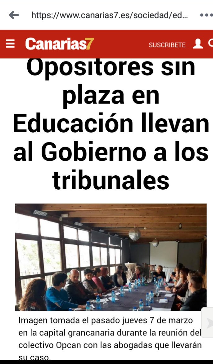 MariaCamino's tweet photo. #Opcan opositores y profesores #Canarias presenta un recurso contencioso administrativo porque entiende conculcados sus #derechosconstitucionales. El #DefensordelPueblo urge por segunda vez al Ejecutivo canario a que le dé información sobre el caso.
https://t.co/x98DT9Mdak https://t.co/FBJbC1IKr6