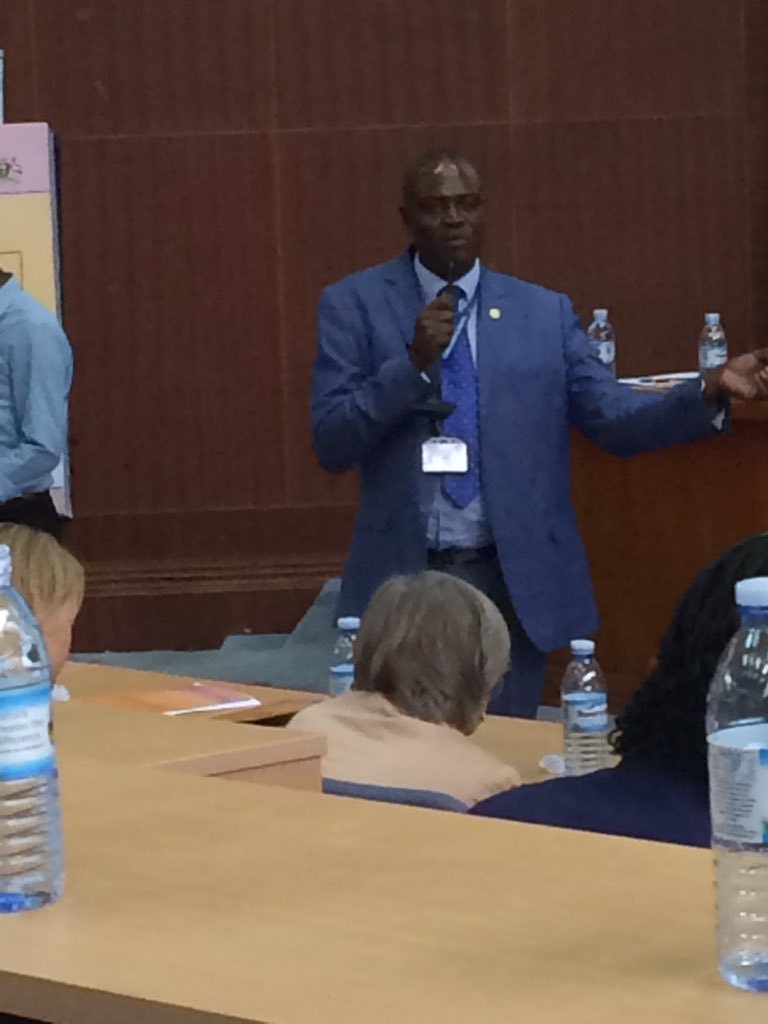 Patrick Okello, Director of Agriculture and Environment statistics delivering closing remarks.