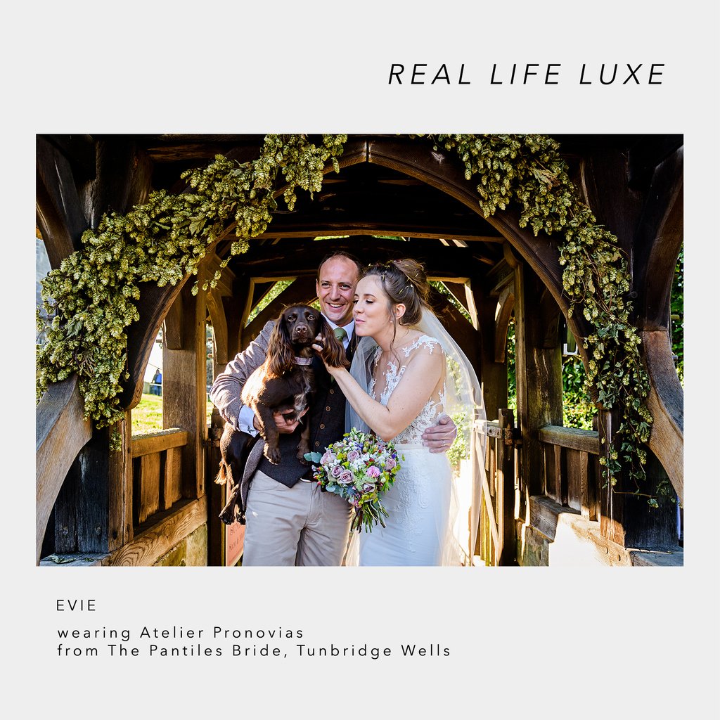 REAL LIFE LUXE BRIDE Evie chose a stunning Atelier Pronovias gown from Tunbridge Wells boutique The Pantiles Bride. Grab yourself a cuppa and head to Luxe Bride to read all about it x 
⁣
Photographer <a href="/jocollinsphotos/">Joanne Collins</a>⁣
