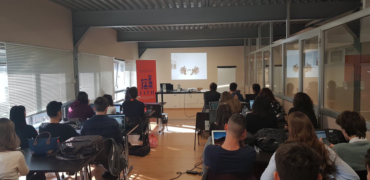 alenardone's tweet photo. Oggi alla #IATH Academy celebriamo il #Web30 ascoltando l'intervista di @fabfazio a @timberners_lee. https://t.co/GKfkDYHFC4