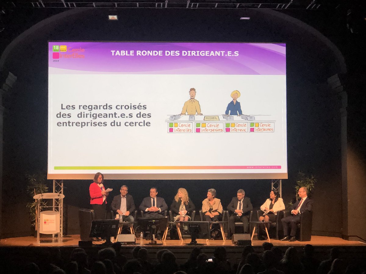 Table ronde des dirigeants au colloque Cercle InterElles19 #InterL19 “ L’ AI a-t-elle un sexe?” Merci aux intervenants de <a href="/CanonFrance/">Canon France</a>  @OrangeFrance @NGE <a href="/IBM/">IBM</a> <a href="/ENGIEgroup/">ENGIE</a> <a href="/CEA/">CTA</a> <a href="/Orano_euoffice/">Orano EU</a> pour le partage de leur vision à ce sujet. <a href="/InterElles/">Cercle InterL</a> <a href="/CatLadousse/">Catherine Ladousse</a>