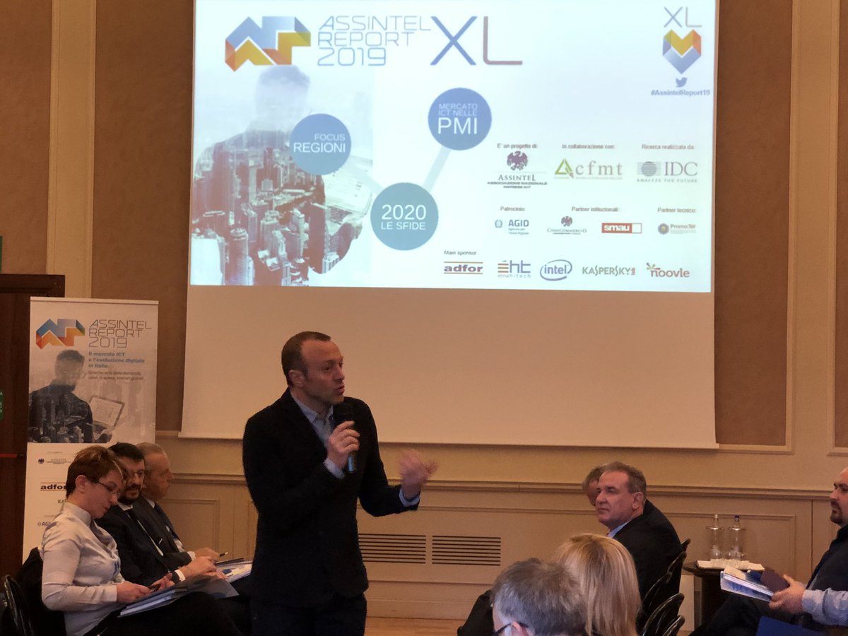 E’ arrivato il nuovo #AssintelReport19 XL, ma già si lavora per preparare #AssintelReport20. A Milano <a href="/Assintel/">ASSINTEL</a> e IDC incontrano le aziende #ICT