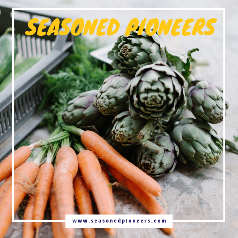 SeasonedPioneer's tweet photo. Carrots &amp; Artichokes are in season throughout March! Why not add finely chopped carrot into the base of a creole, bolognese or curry. Artichokes, are really easy to cook - you can grill, steam or bake them. Then the leaves are perfect to dip into houmous. https://t.co/dT2HG1D2gt