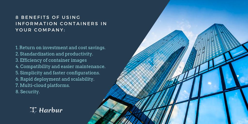 harburio's tweet photo. Having the information of your company on virtual #containers is very important, here we share with you some of the advantages of implementing them. https://t.co/kFdVNqCjBS