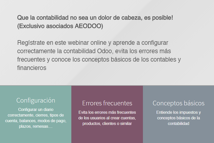aeodoo's tweet photo. Webinar Contabilidad: Configuración y funcionalidades básicas

Recordamos a nuestros asociados que este viernes AEODOO presenta un nuevo webinar de la mano de @gestoriagafic

Registro: https://t.co/vhNuJGvZip

¡Asóciate y benefíciate de este y otros recursos exclusivos de AEODOO! https://t.co/xyM2nLRe3K