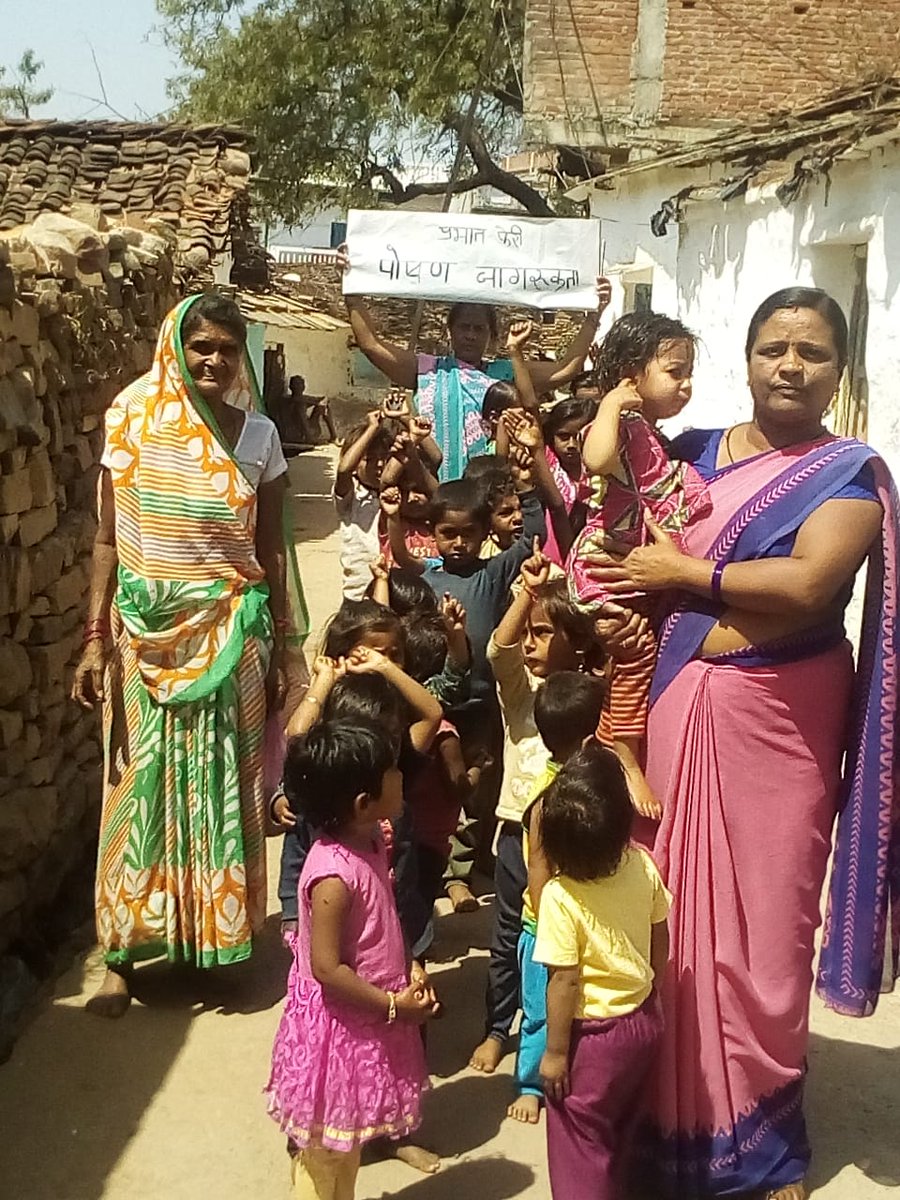 Viveksbppanna's tweet photo. Day 4 of "Poshan Pakhwada", in Panna District, Madhya Pradesh, Held "Prabhat Feri" and "Annaprasan celebration across entire district
@SPreraks @PannaWcd #PoshanPakhwada #PoshanAbhiyaan #MPPoshanPakhwada https://t.co/BagRktSLLi