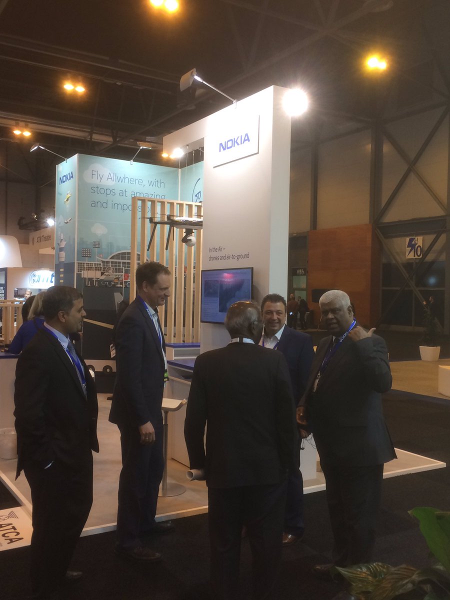 sFaiLam's tweet photo. @nokiaindustries is at @WorldATM_now Come see us to discuss Ground-to-Ground, Air-to-Ground, Drones and more  #WorldATM https://t.co/RJ8caaECHi
