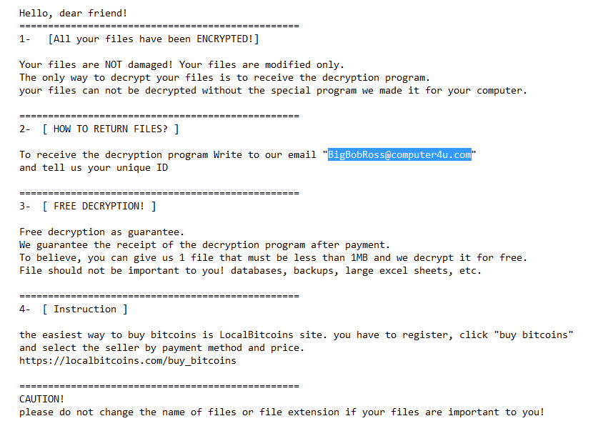 teamcymru's tweet photo. Avast and Emsisoft release free #decrypters for #BigBobRoss #ransomware #malware #tools https://t.co/wZZcM5EMhb https://t.co/0y9sUegBKr