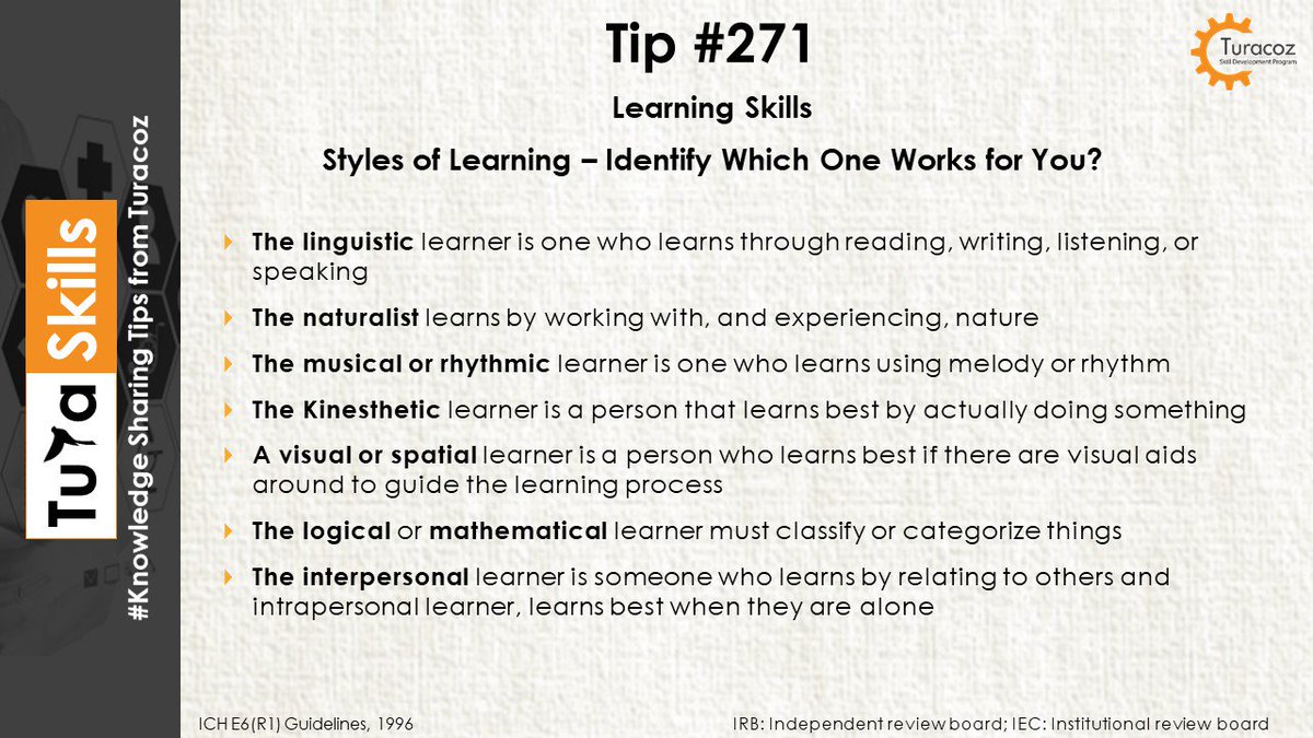 TuracozSkill's tweet image. #TuraSkills shares #LearningSkill #StylesofLearning # IdentifyYourStyle #CareerSuccess