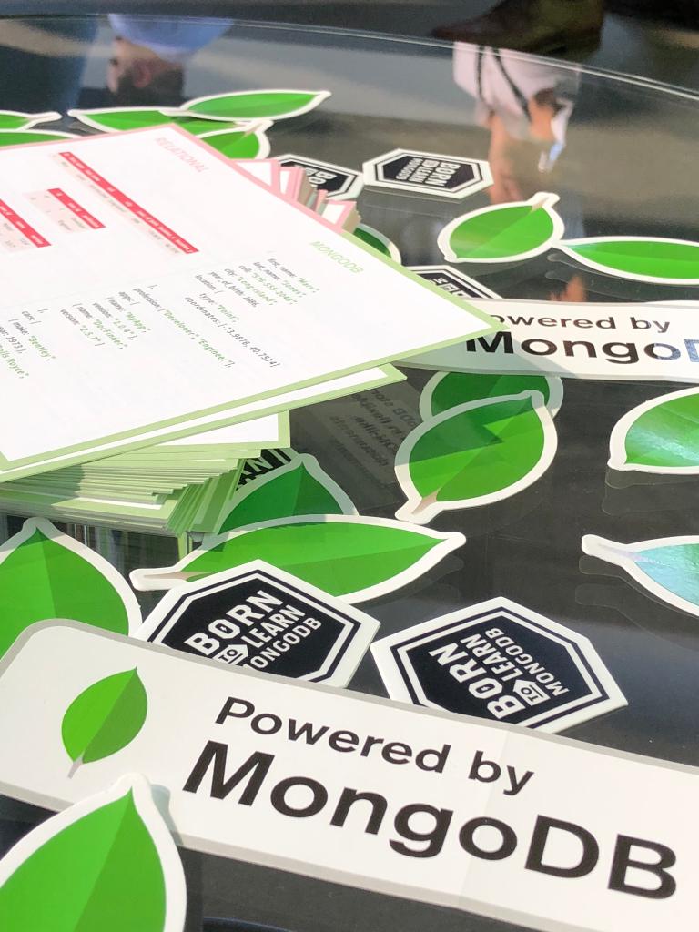 MongoDB's tweet image. We are at #BigDataWorld right now! Drop by booth B4945 for a #MongoDB Atlas demo and some free SWAG #BDW19